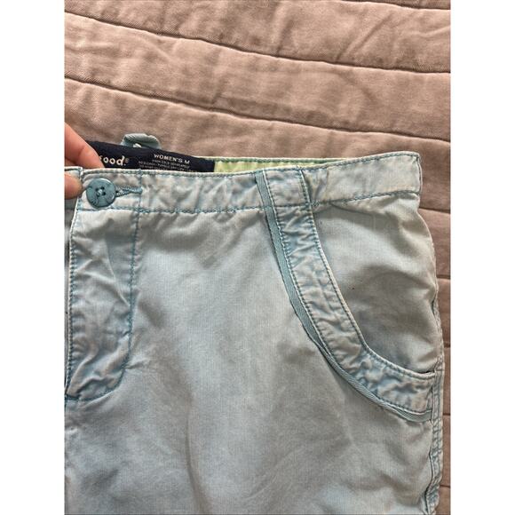 Life is Good Chino Shorts Blue Size Medium Bareback VTG Y2K Cotton Faded - Picture 4 of 10